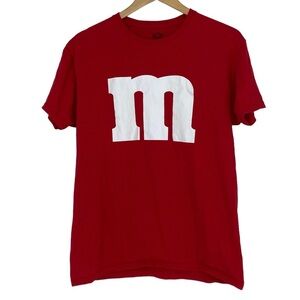 Red M & M's Candy Tee Shirt - Fruit of the Loom - Medium